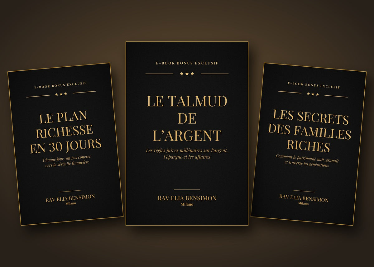Pack bonus richesse Rav Elia – 3 e-books